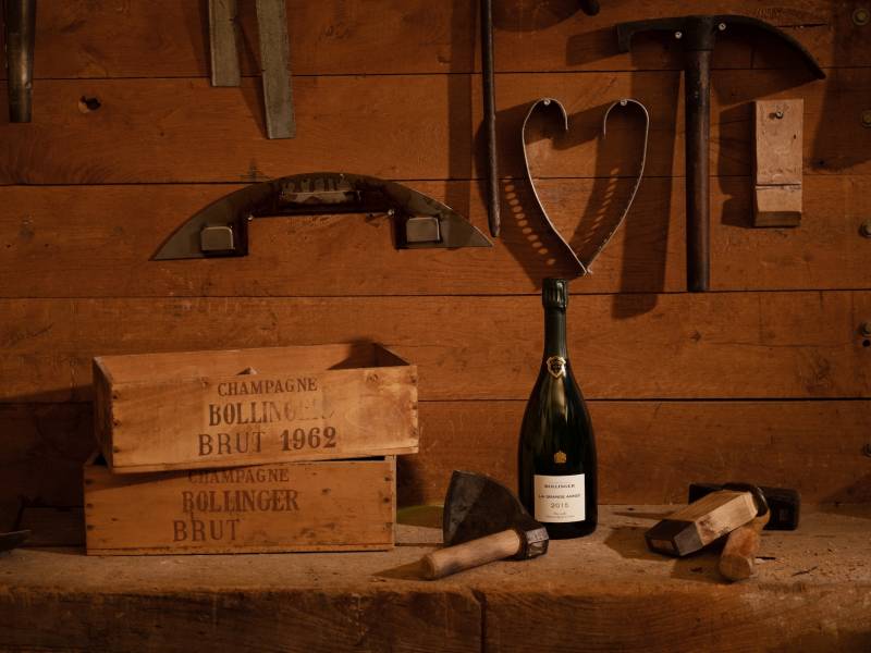 Champagne Bollinger oak barrels