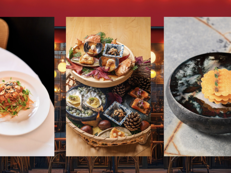 A selection of dishes from the best restaurants in Mayfair.