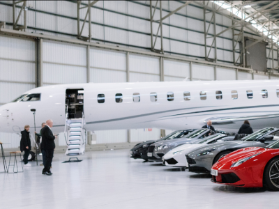 Bombardier 8000, the fastest passenger jet. 