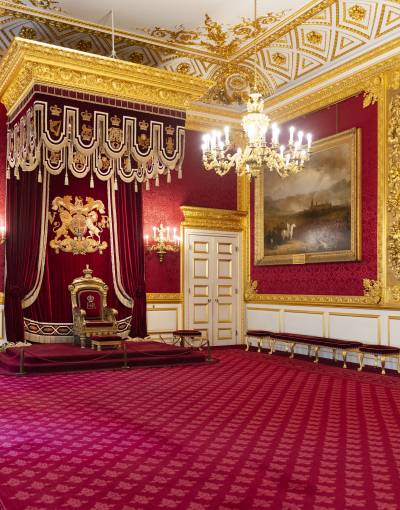 St James Palace throne.