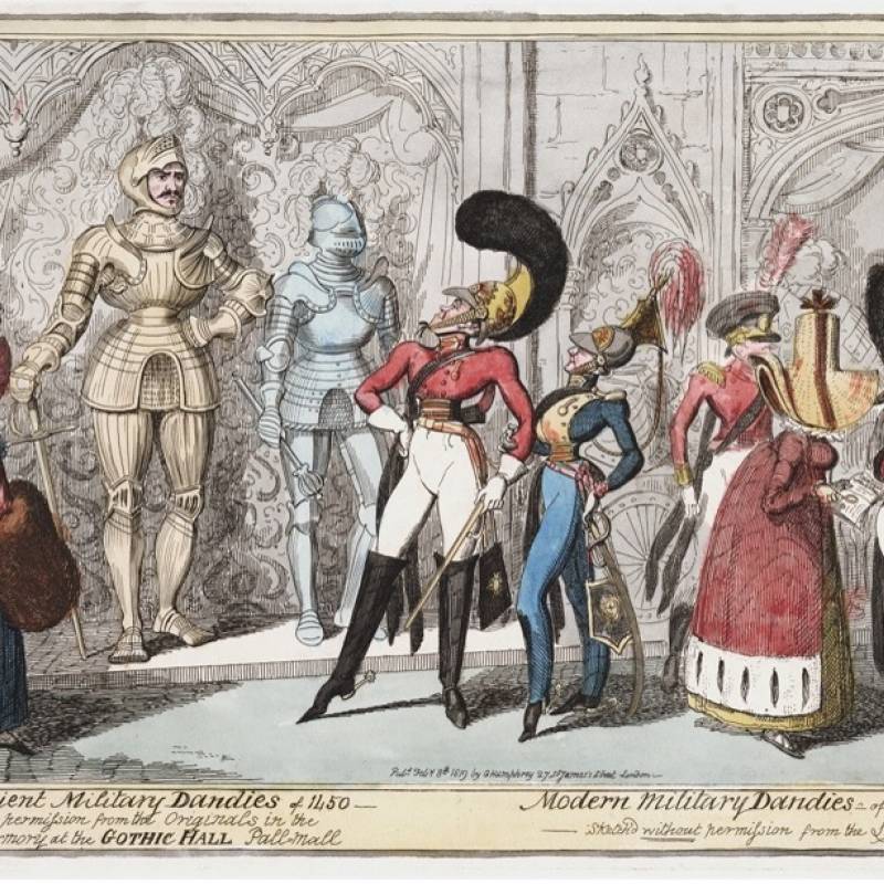 Ancient Military Dandies = Plate 17 