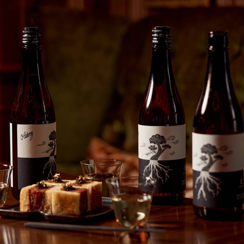 An exclusive sake label At The Aubrey, Mandarin Oriental Hyde Park’s restaurant.