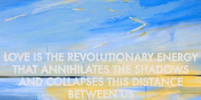 Robert Montgomery Halcyon Gallery - Love is the revolutionary energy